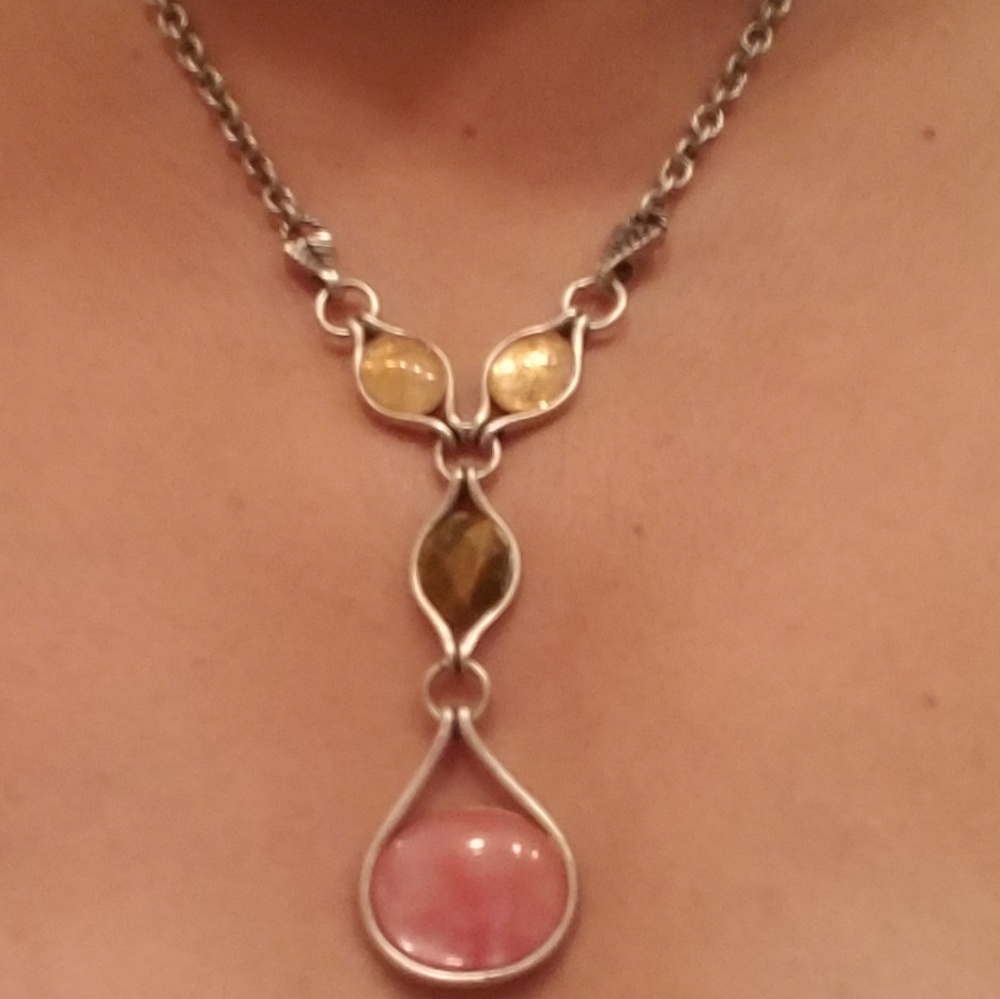 Lia Sophia Amber Tiger's Eye Necklace